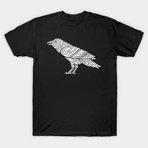 Native inspired Raven T-Shirt by DahlisCrafter